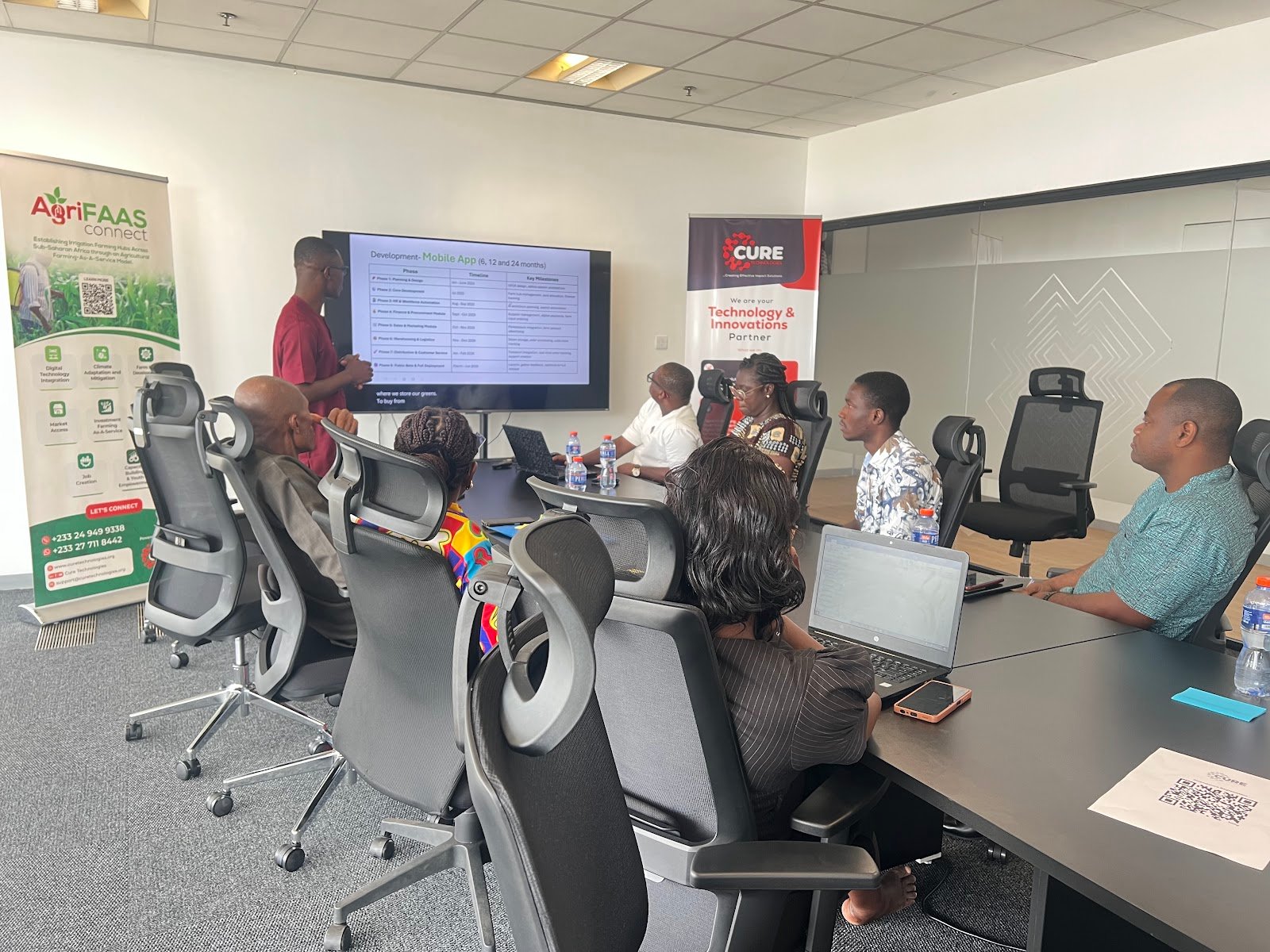 Team member presenting during a CTSG quarterly review